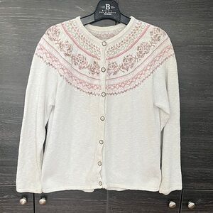 Vintage Cotton Fair Isle Cardigan